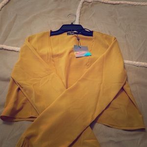 Misguided tie crop top